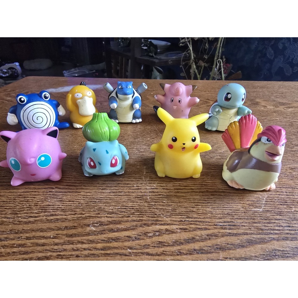 Vintage Pokemon Sliders 9 Lot 1999 Figures Rollers Nintendo Oddzon Inc